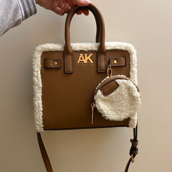 Anne Klein Brown and Cream Women's Handbag - Picture 1 of 4